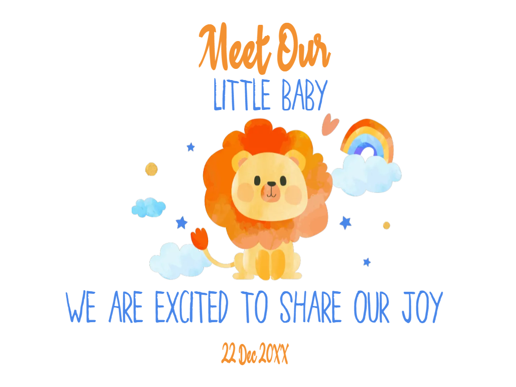 Custom Outdoor Yard Signs Multiple Sizes Meet Our Little Baby