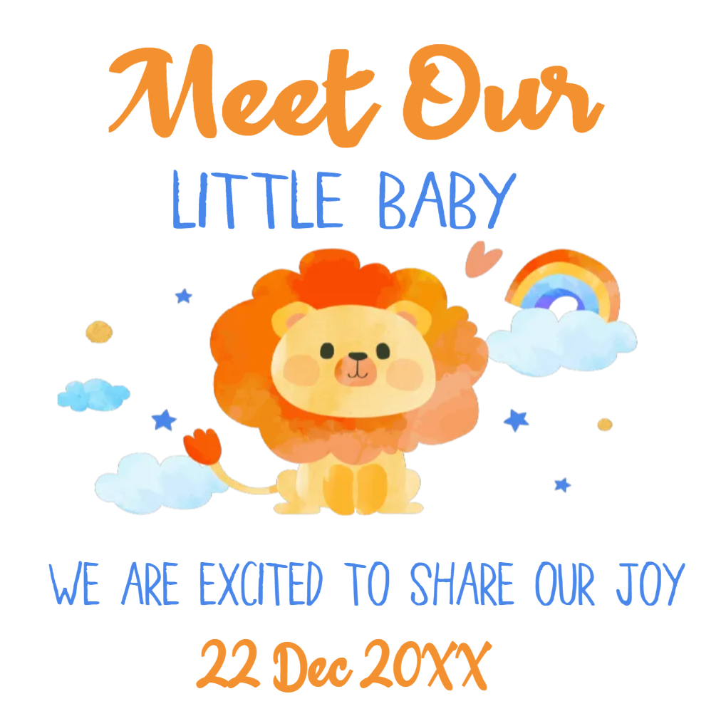 Custom Outdoor Yard Signs Multiple Sizes Meet Our Little Baby