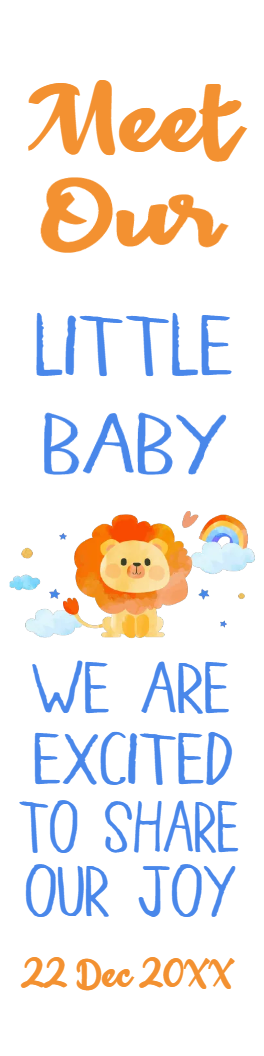 Custom Outdoor Yard Signs Multiple Sizes Meet Our Little Baby