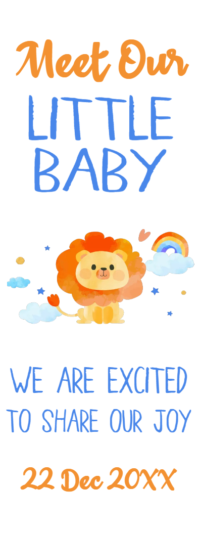 Custom Outdoor Yard Signs Multiple Sizes Meet Our Little Baby