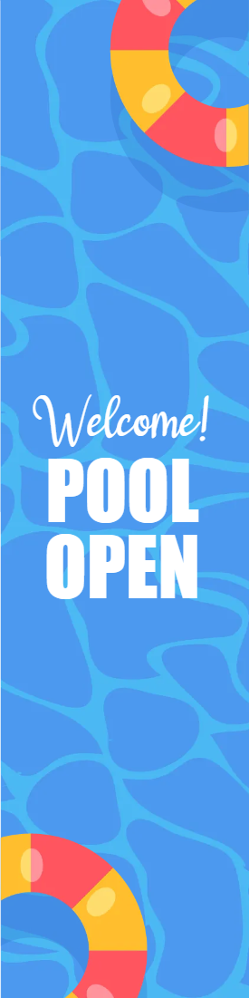 Custom Outdoor Yard Signs Multiple Sizes Welcome Open Pool