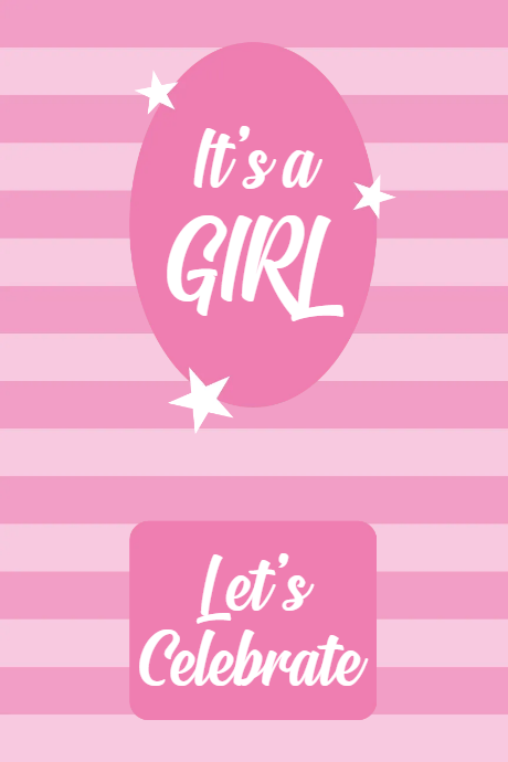 Custom Outdoor Yard Signs Multiple Sizes Girl Let's Celebrate