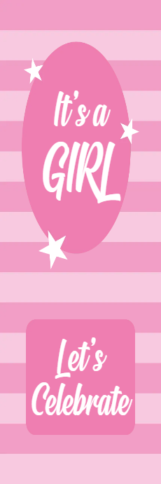 Custom Outdoor Yard Signs Multiple Sizes Girl Let's Celebrate