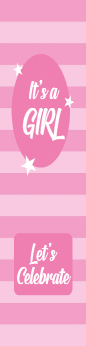 Custom Outdoor Yard Signs Multiple Sizes Girl Let's Celebrate