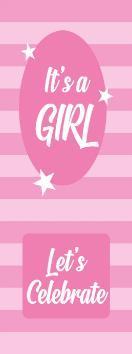 Custom Outdoor Yard Signs Multiple Sizes Girl Let's Celebrate