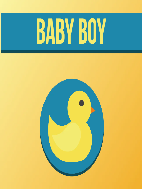 Custom Outdoor Yard Signs Multiple Sizes Baby Boy Duck