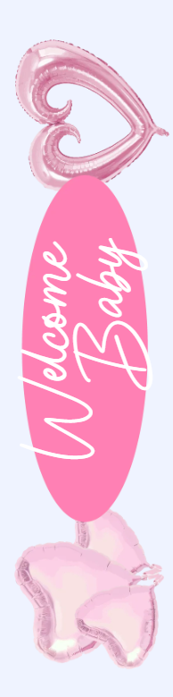 Custom Outdoor Yard Signs Multiple Sizes Welcome Baby Heart