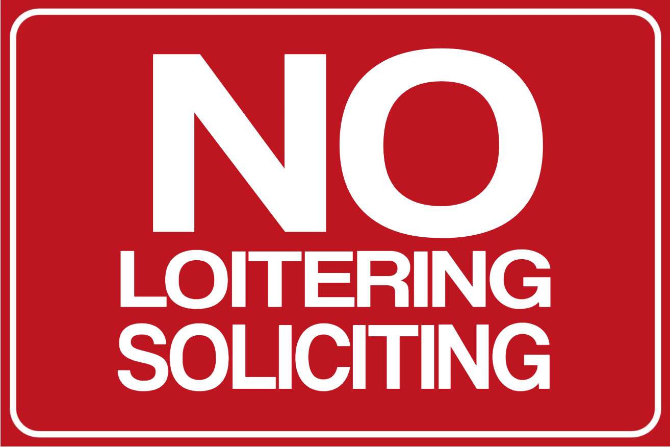 Custom Outdoor Yard Signs Multiple Sizes No Loitering