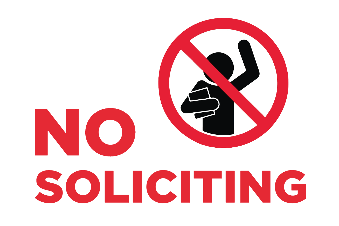 Custom Outdoor Yard Signs Multiple Sizes Notice No Soliciting