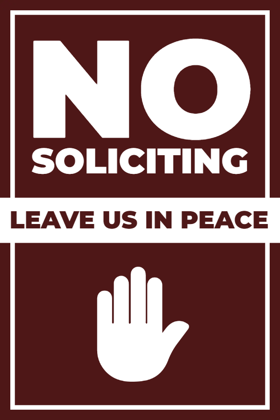 Custom Outdoor Yard Signs Multiple Sizes Leave Us Alone