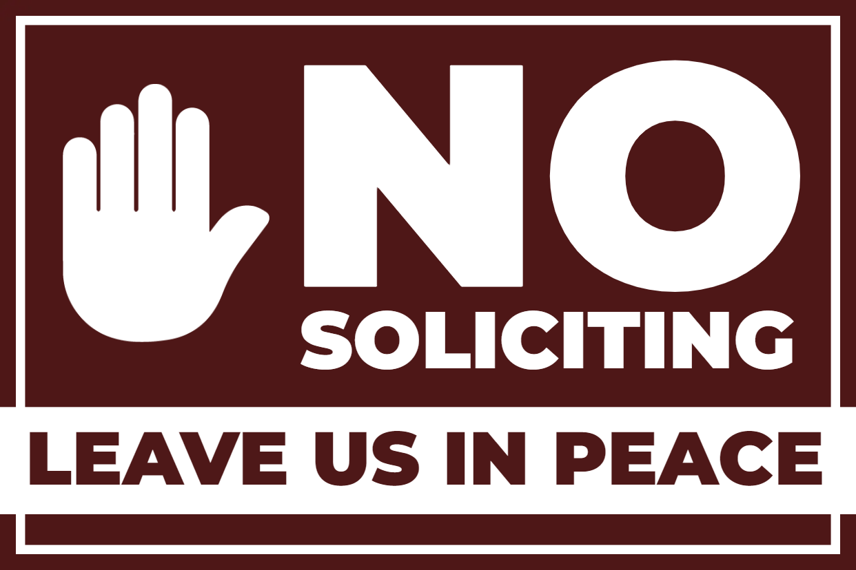 Custom Outdoor Yard Signs Multiple Sizes Leave Us Alone