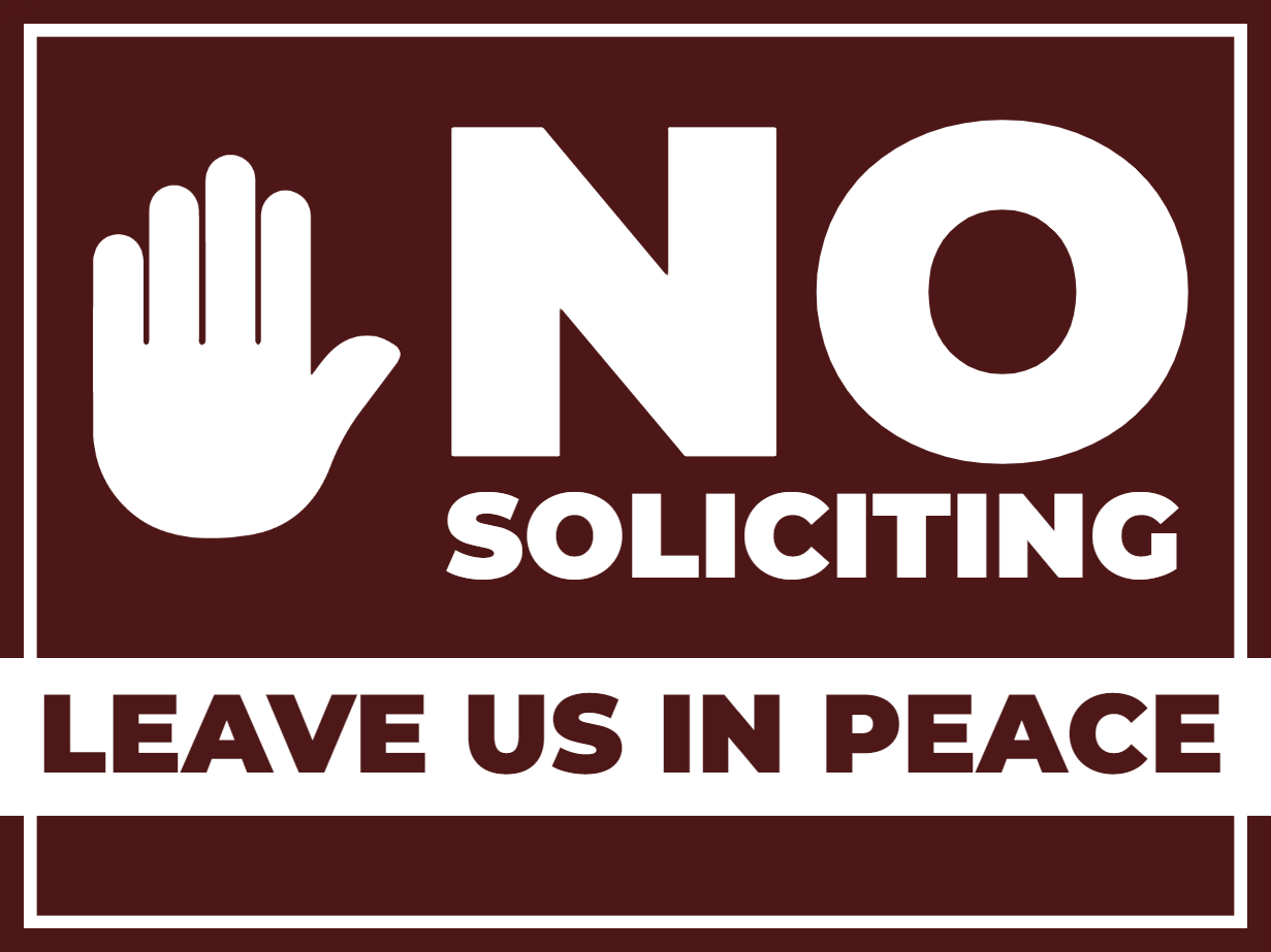 Custom Outdoor Yard Signs Multiple Sizes Leave Us Alone