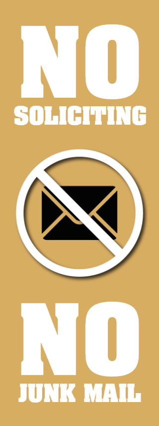 Custom Outdoor Yard Signs Multiple Sizes No Junk Mail