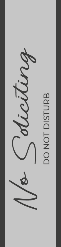 Custom Outdoor Yard Signs Multiple Sizes Do Not Disturb