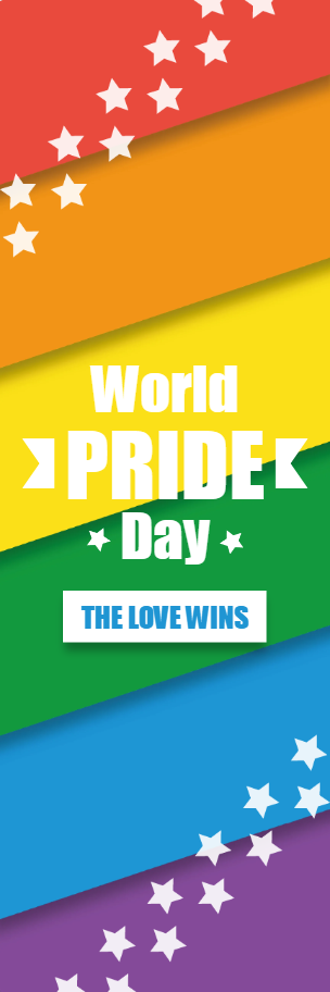 Custom Outdoor Yard Signs Multiple Sizes World Pride Day