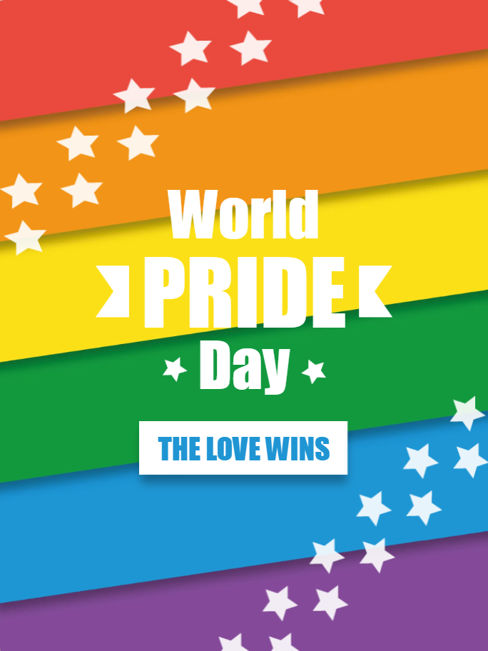 Custom Outdoor Yard Signs Multiple Sizes World Pride Day