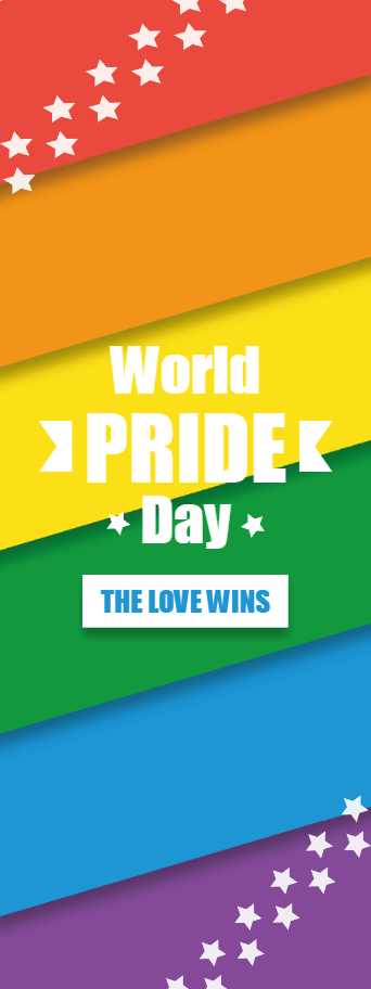 Custom Outdoor Yard Signs Multiple Sizes World Pride Day