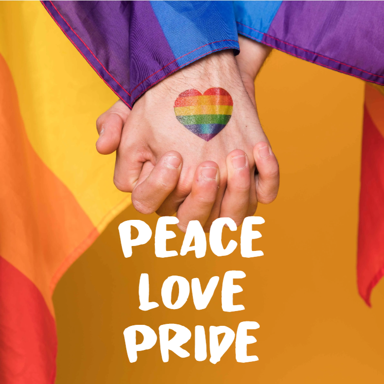 Custom Outdoor Yard Signs Multiple Sizes Peace Love Pride