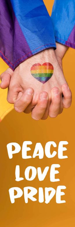 Custom Outdoor Yard Signs Multiple Sizes Peace Love Pride