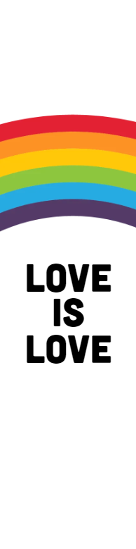 Custom Outdoor Yard Signs Multiple Sizes Love Rainbow