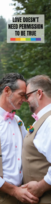 Custom Outdoor Yard Signs Multiple Sizes Love Doesn't Need Permission