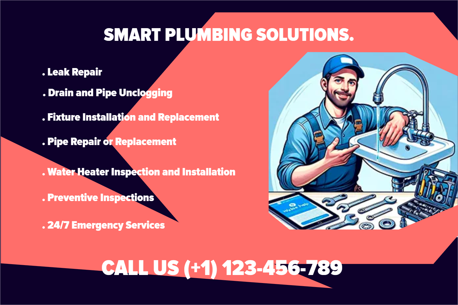 Custom Outdoor Yard Signs Multiple Sizes Smart Plumbing Solutions