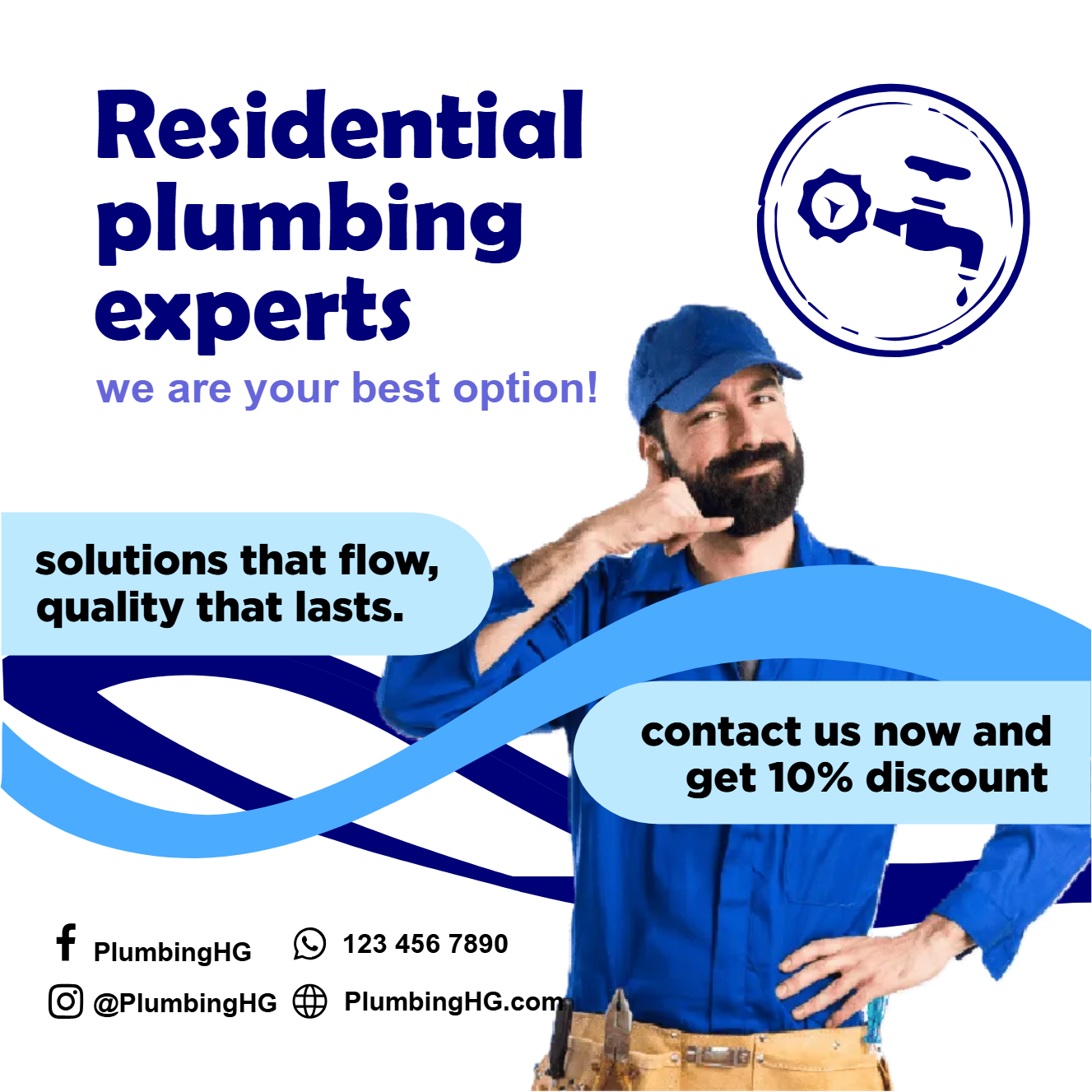 Custom Outdoor Yard Signs Multiple Sizes Experts in Residential Plumbing