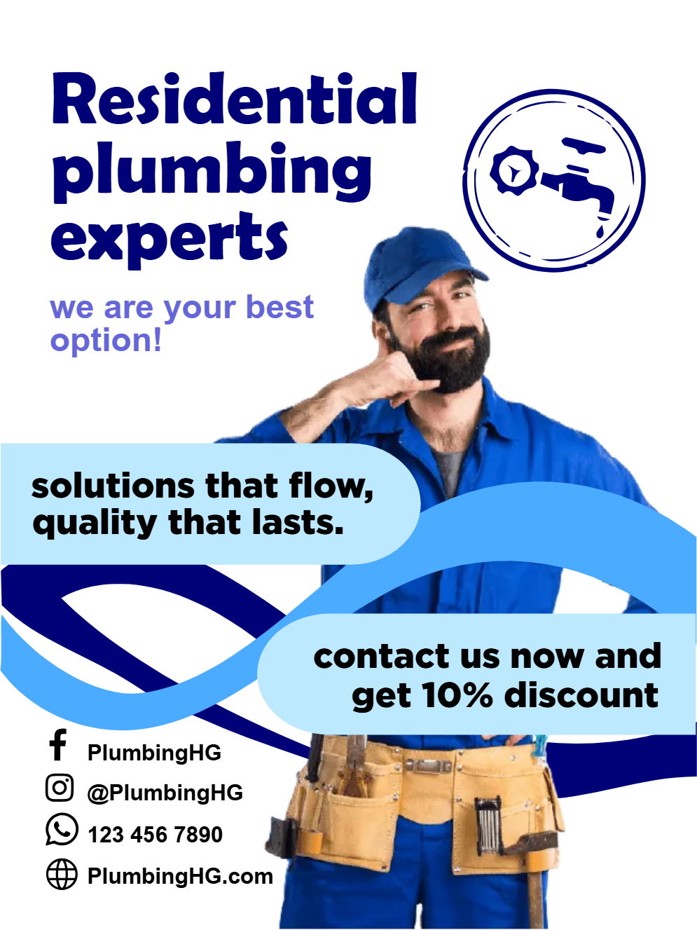 Custom Outdoor Yard Signs Multiple Sizes Experts in Residential Plumbing