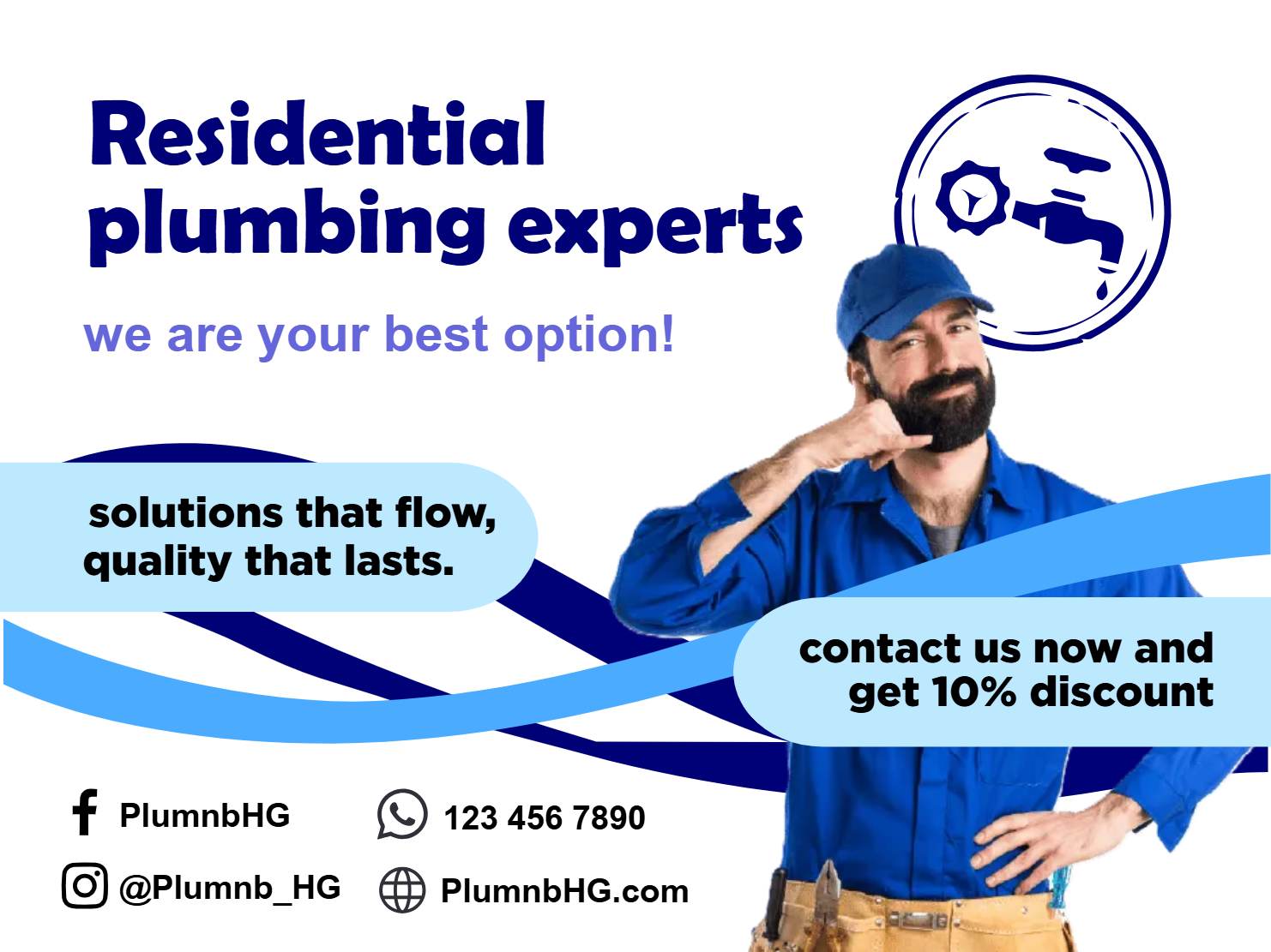 Custom Outdoor Yard Signs Multiple Sizes Experts in Residential Plumbing