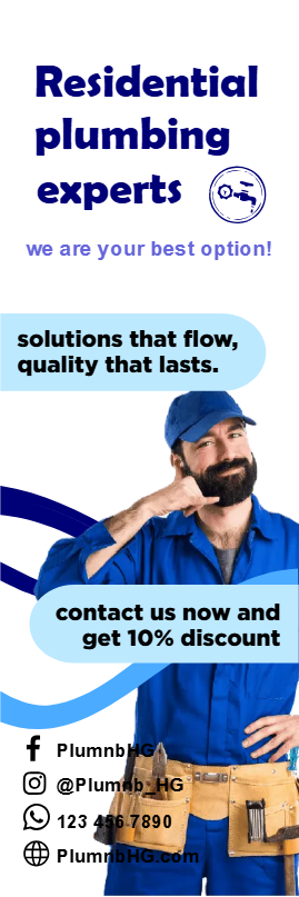 Custom Outdoor Yard Signs Multiple Sizes Experts in Residential Plumbing