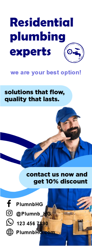 Custom Outdoor Yard Signs Multiple Sizes Experts in Residential Plumbing