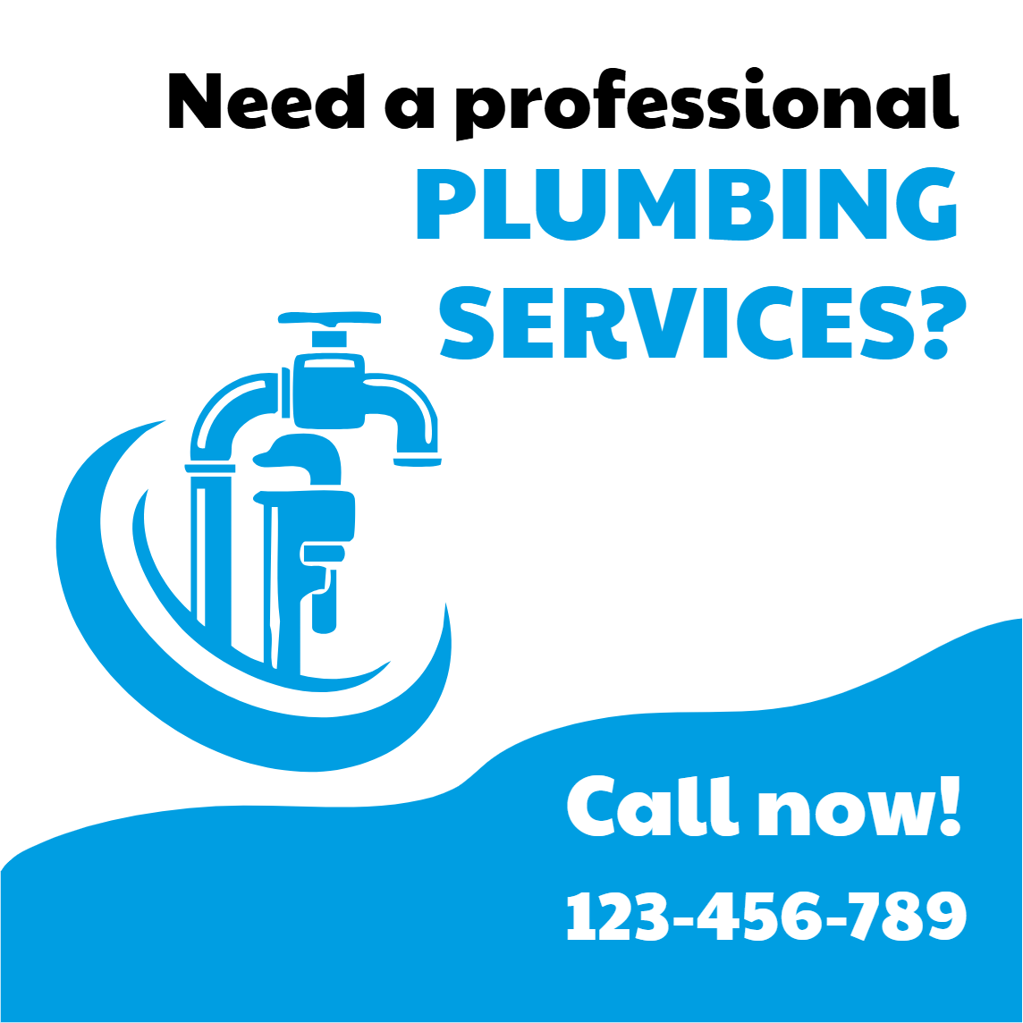Custom Outdoor Yard Signs Multiple Sizes Plumbing Service