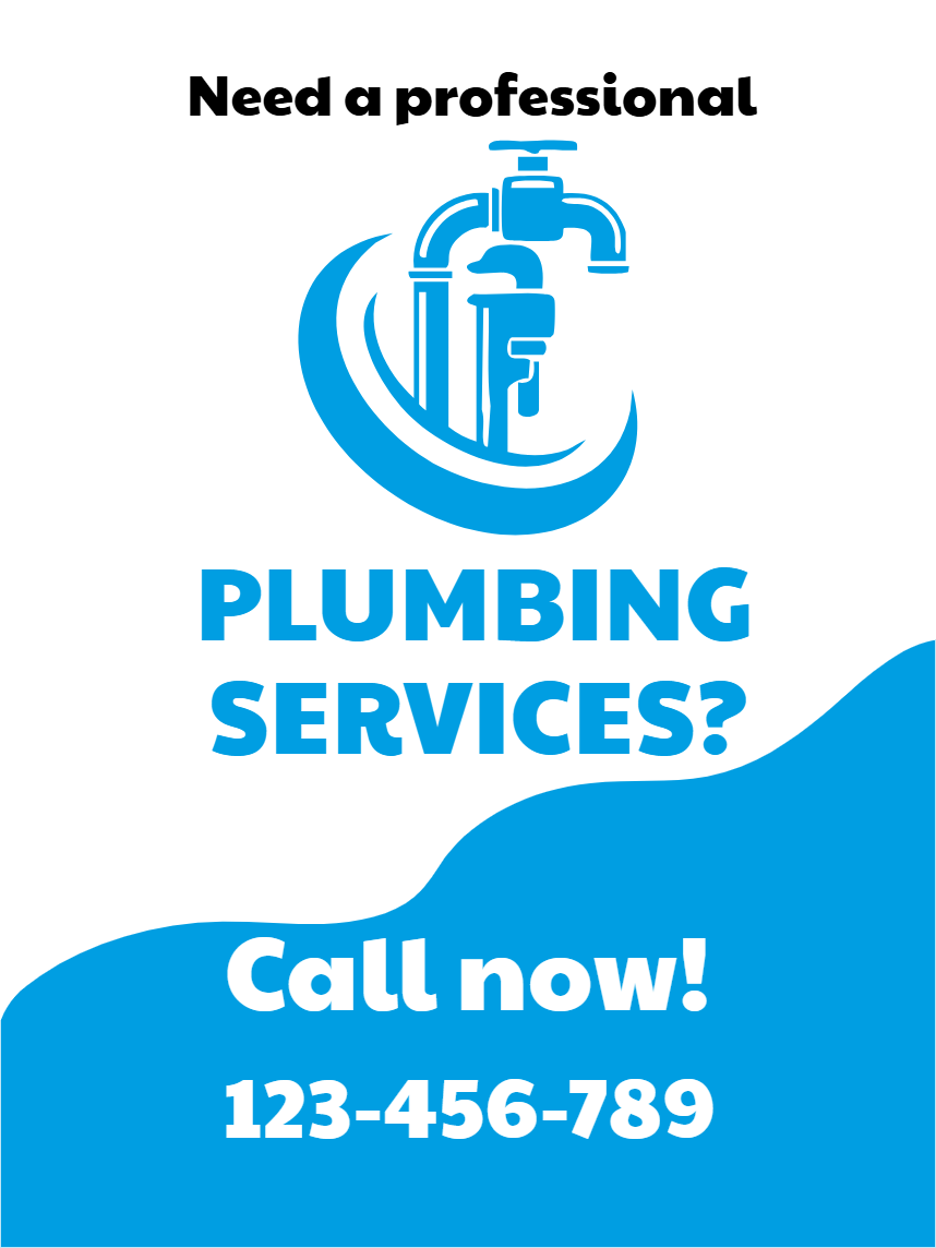 Custom Outdoor Yard Signs Multiple Sizes Plumbing Service