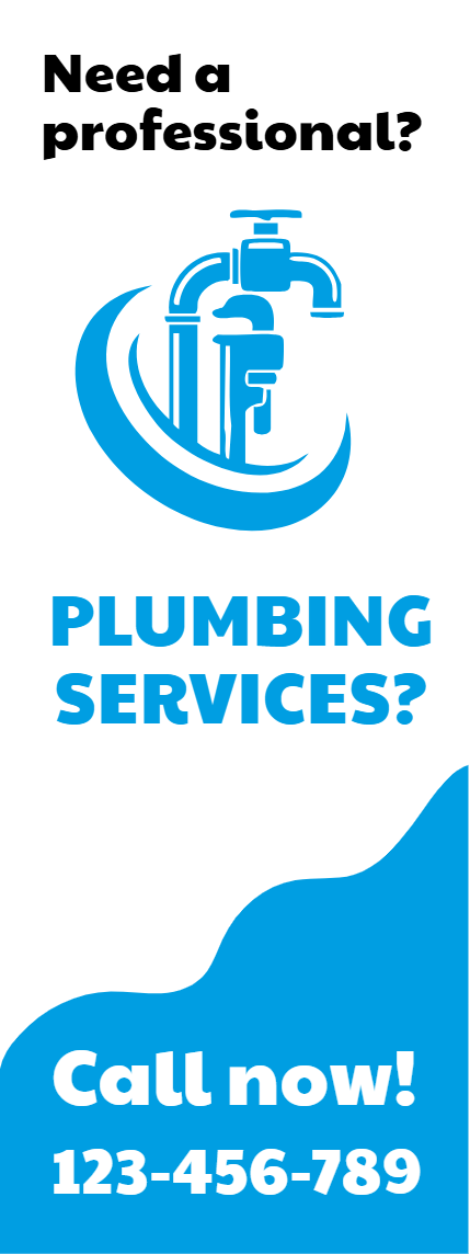 Custom Outdoor Yard Signs Multiple Sizes Plumbing Service