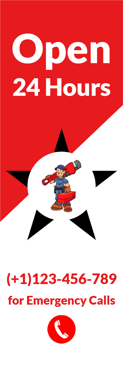 Custom Outdoor Yard Signs Multiple Sizes Emergency Plumber