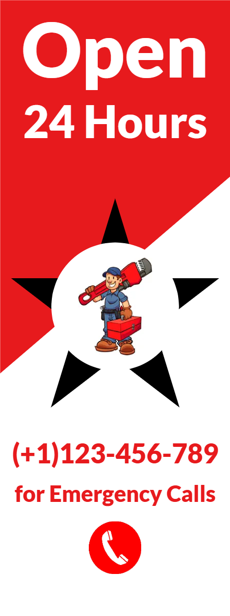 Custom Outdoor Yard Signs Multiple Sizes Emergency Plumber