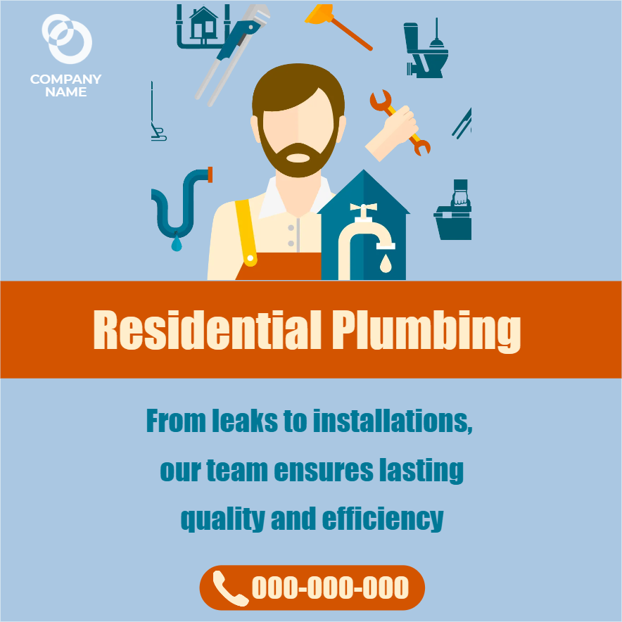 Custom Outdoor Yard Signs Multiple Sizes Quality Residential Plumbing