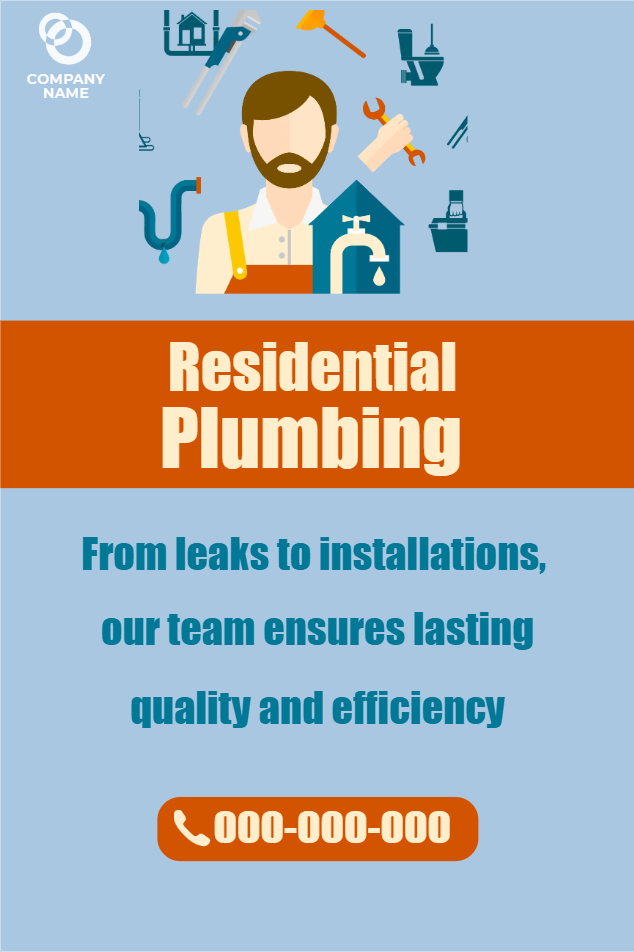 Custom Outdoor Yard Signs Multiple Sizes Quality Residential Plumbing