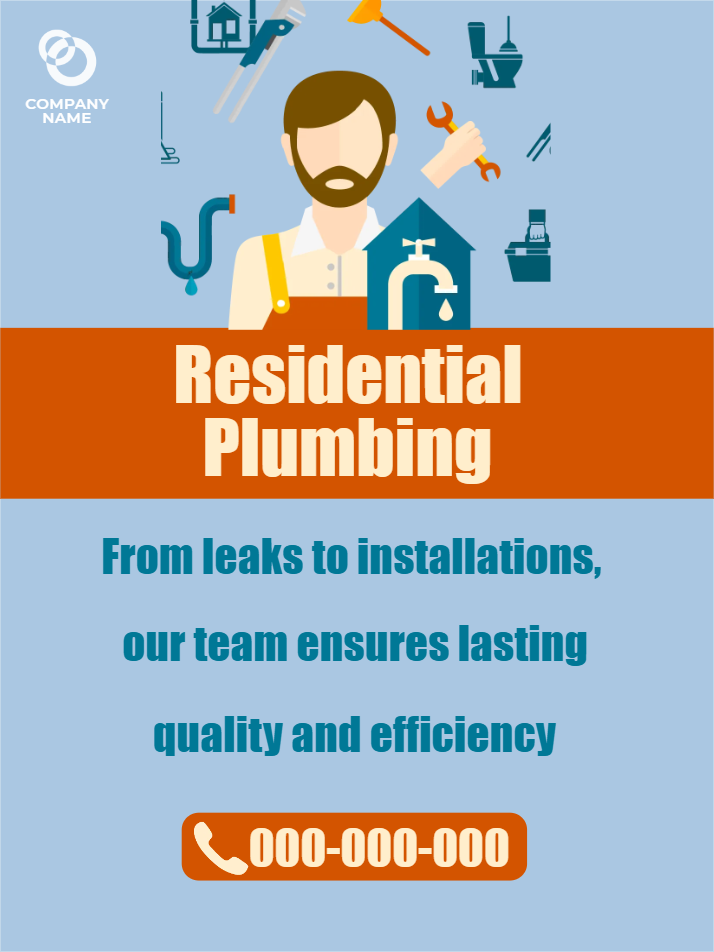 Custom Outdoor Yard Signs Multiple Sizes Quality Residential Plumbing