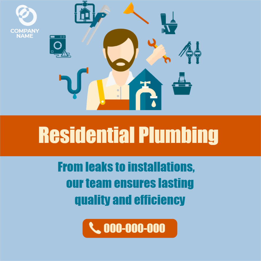 Custom Outdoor Yard Signs Multiple Sizes Quality Residential Plumbing