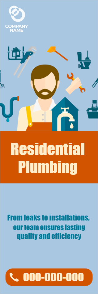 Custom Outdoor Yard Signs Multiple Sizes Quality Residential Plumbing