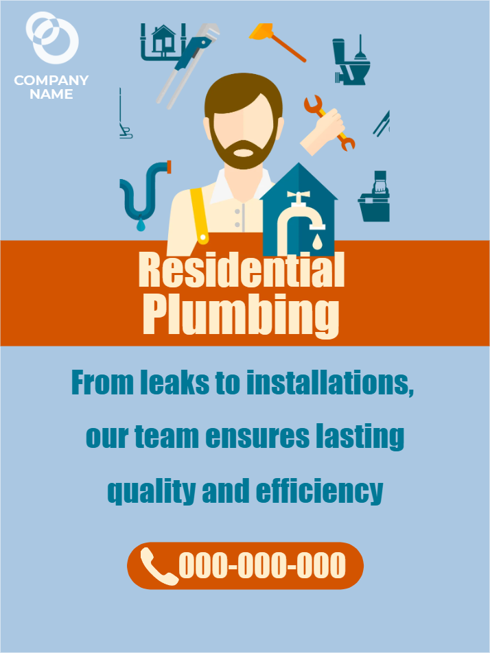 Custom Outdoor Yard Signs Multiple Sizes Quality Residential Plumbing