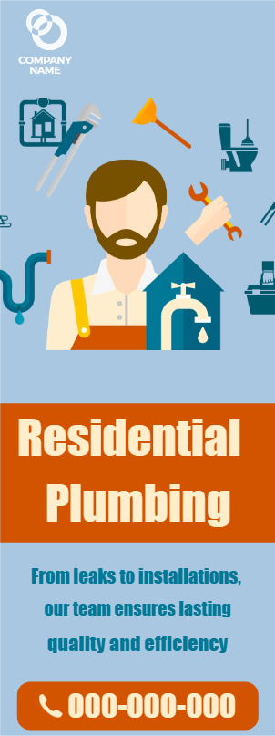 Custom Outdoor Yard Signs Multiple Sizes Quality Residential Plumbing