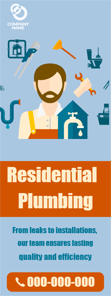 Custom Outdoor Yard Signs Multiple Sizes Quality Residential Plumbing