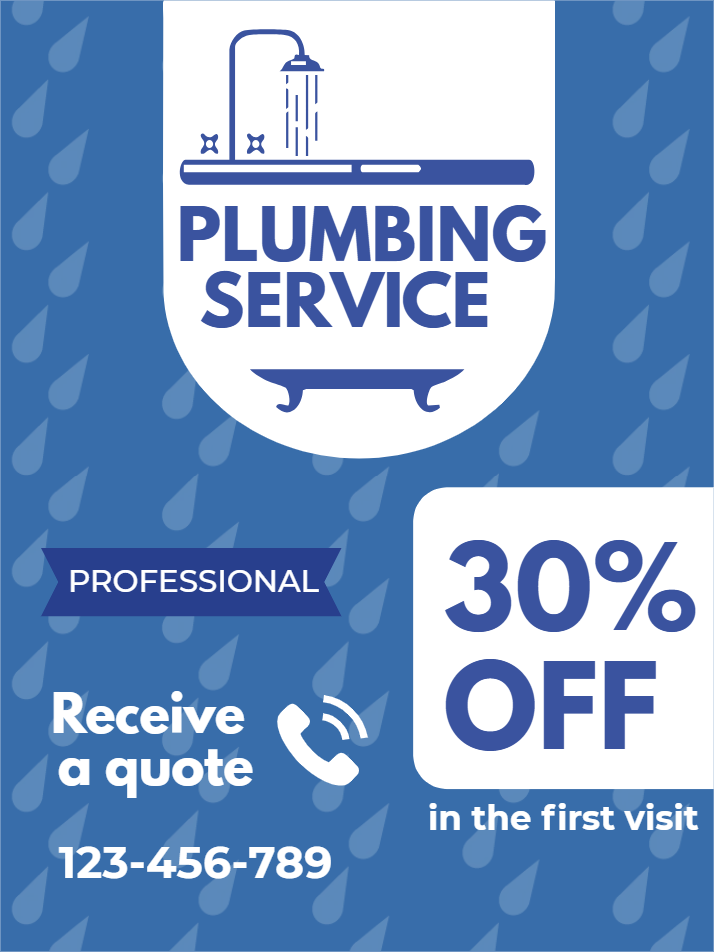 Custom Outdoor Yard Signs Multiple Sizes Professional Plumbing Service