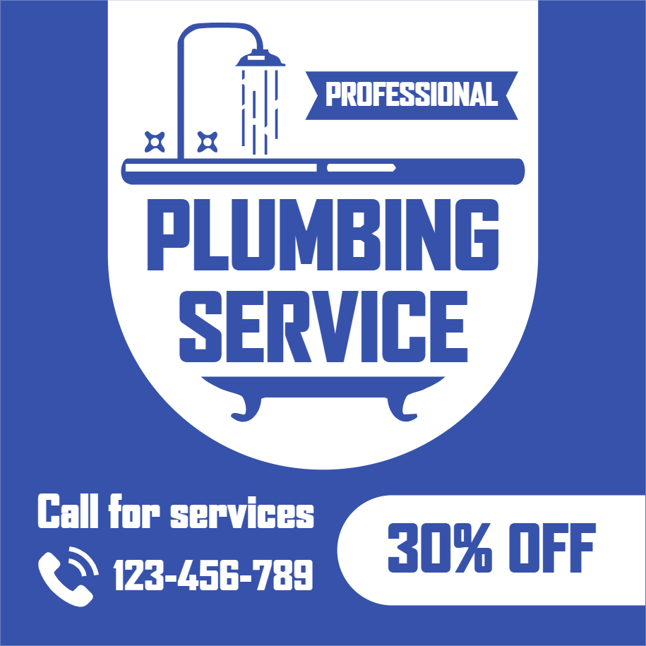 Custom Outdoor Yard Signs Multiple Sizes Professional Plumbing Service