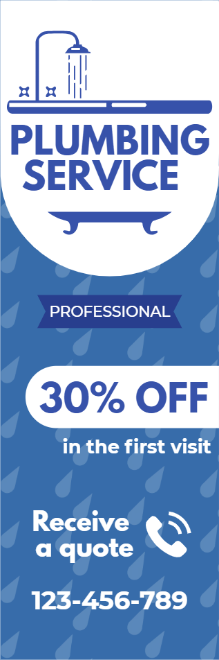 Custom Outdoor Yard Signs Multiple Sizes Professional Plumbing Service