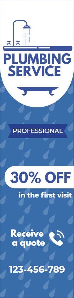 Custom Outdoor Yard Signs Multiple Sizes Professional Plumbing Service