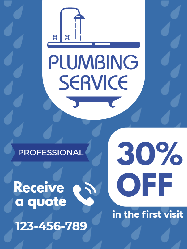 Custom Outdoor Yard Signs Multiple Sizes Professional Plumbing Service