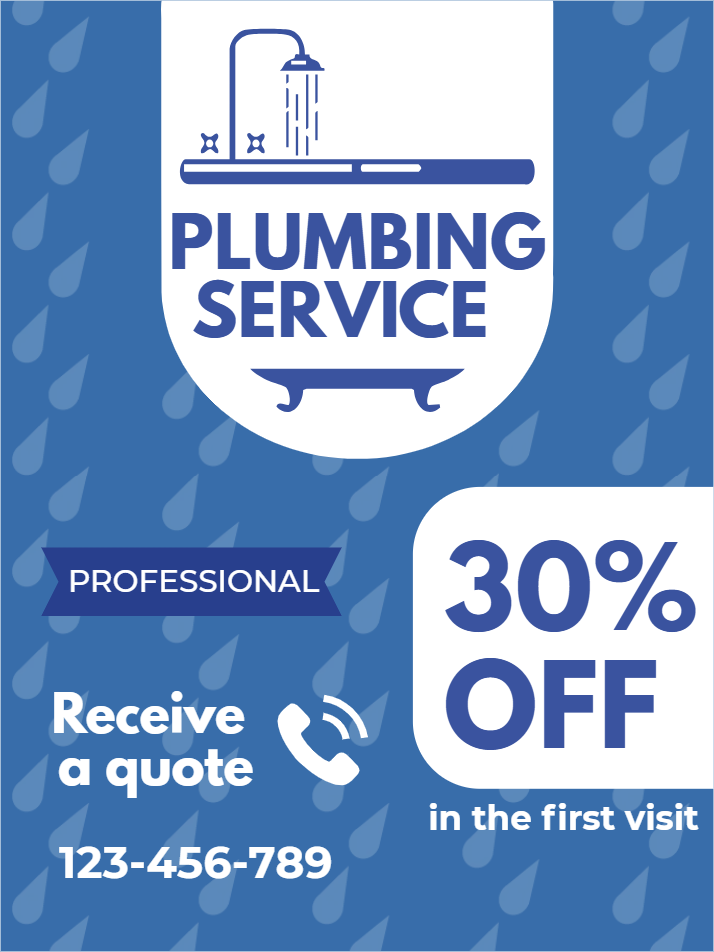 Custom Outdoor Yard Signs Multiple Sizes Professional Plumbing Service